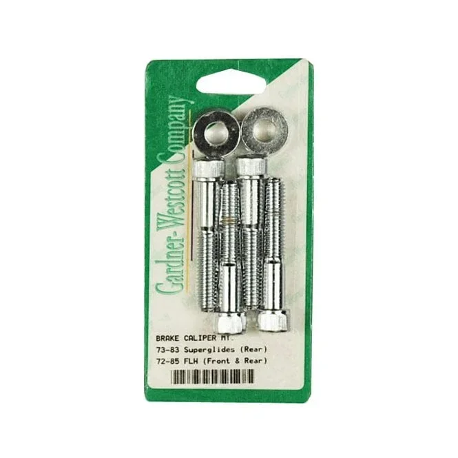 CALIPER BOLT KIT BANANA. ALLEN HEAD Front: 73 XL, FX; 72-84 FL. Rear: 73-80 FL, FX.