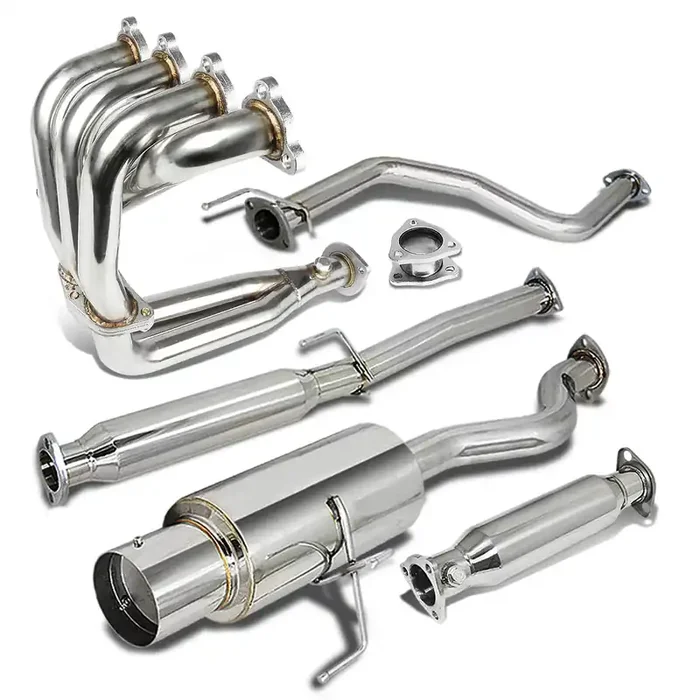 Cat-Back + Exhaust Header + High-Flow Cat Test Pipe 92-00 Honda Civic Coupe Sedan SOHC