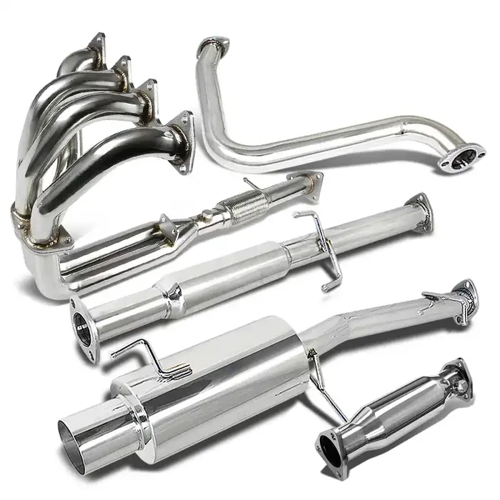 Cat-Back + Exhaust Header + High-Flow Cat Test Pipe 92-96 Honda Prelude VTEC H22