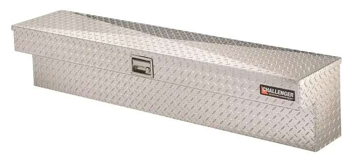 Challenger Sidemount Storage Box, 48.25-Inch, Brite Aluminum