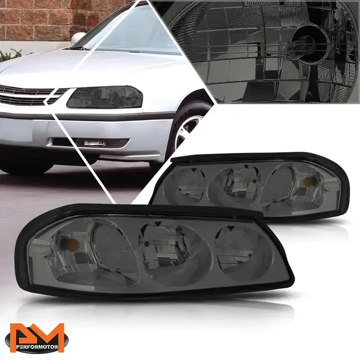 Chrome Housing OE Style Headlights 00-05 Chevy Impala