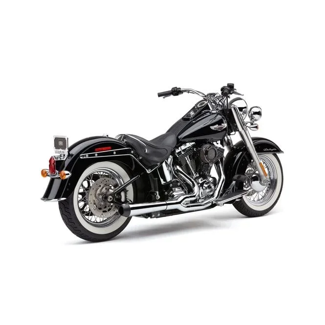 Cobra El Diablo 2-into-1 exhaust. Chrome 12-17 Softail
