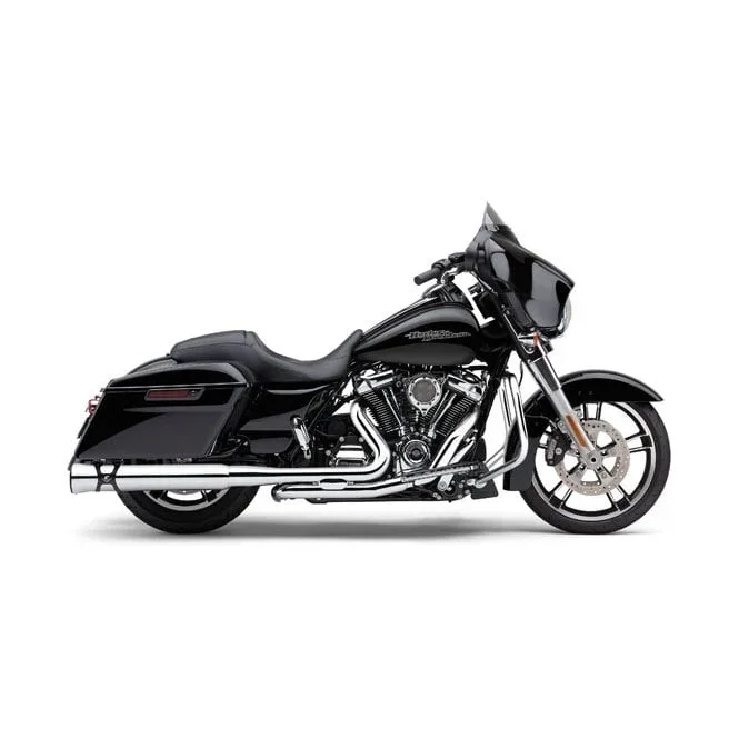 Cobra independent dual head pipes with power port 17-22 Touring