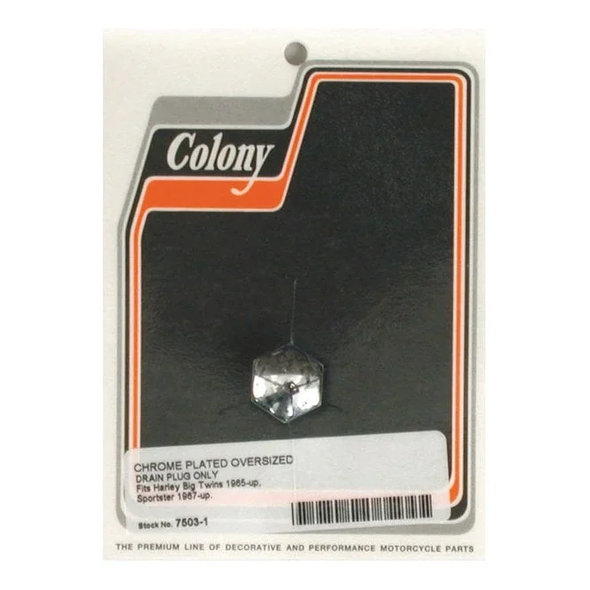 COLONY OVERSIZE DRAIN PLUG DOMED HEX 38-99 B.T.(EXCL. TC); 52-03 K XL; 38-73 45″ SV