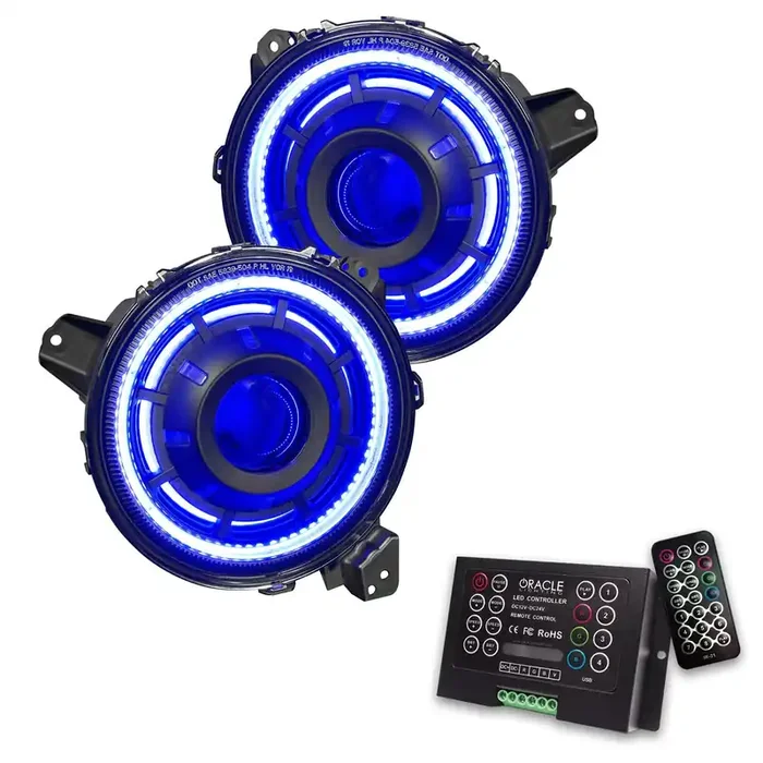 ColorSHIFT Bi-LED Projector Headlights 18-21 Jeep Wrangler JL, 20-21 Gladiator JT
