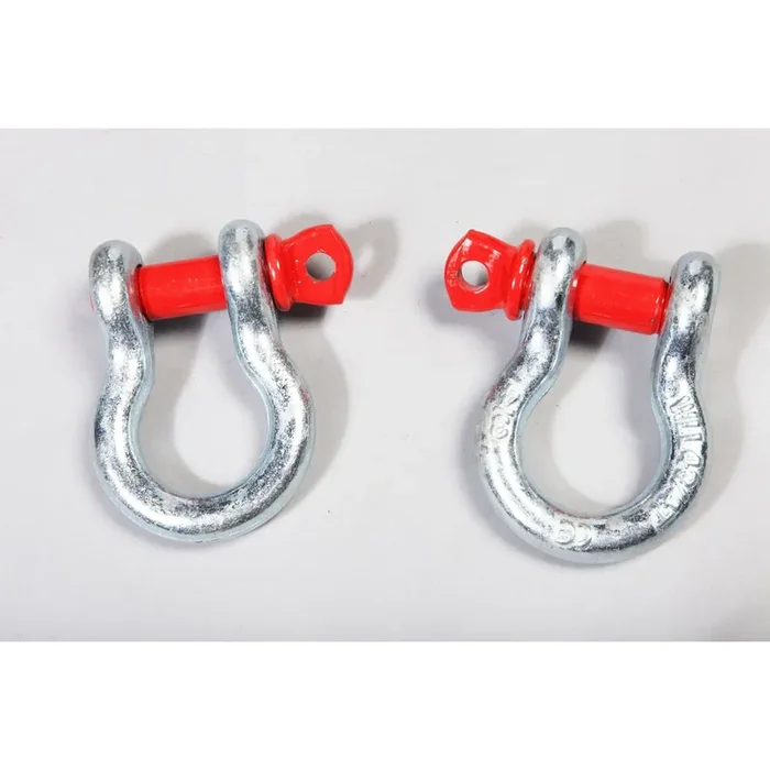 D-Ring Shackle Kit, 3/4 inch, Silver with Red pin