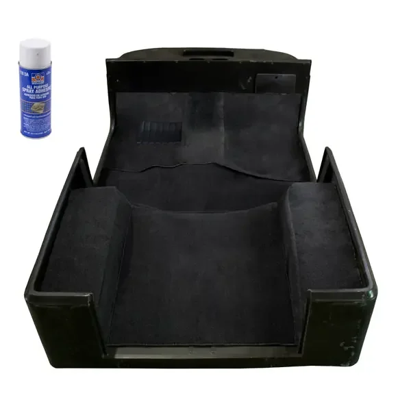 Deluxe Carpet Kit, with Adhesive, Black 76-95 Jeep CJ/Wrangler YJ