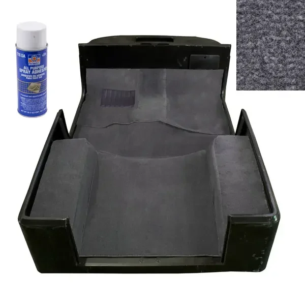 Deluxe Carpet Kit, with Adhesive, Gray 97-06 Jeep Wrangler TJ