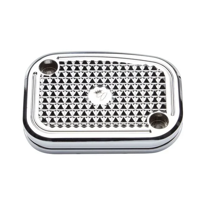 Diamond Handlebar Master Cylinder Cover. Chr.