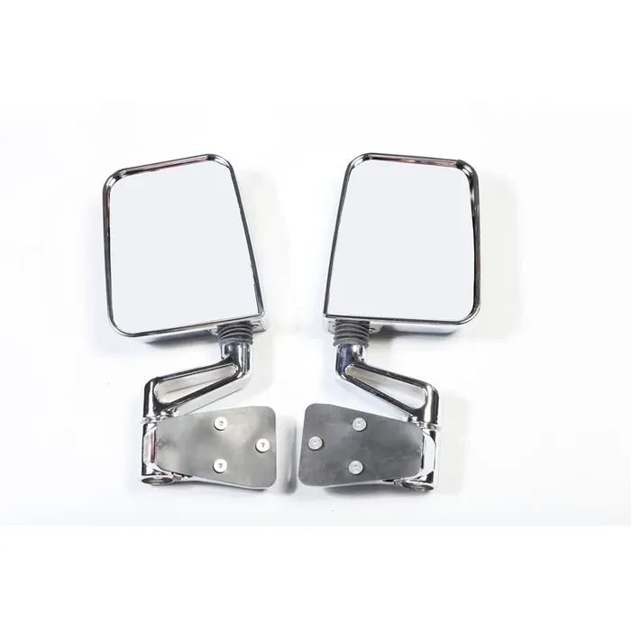 Door Mirror Kit, Dual Focus, Chrome 87-02 Jeep Wrangler YJ/TJ