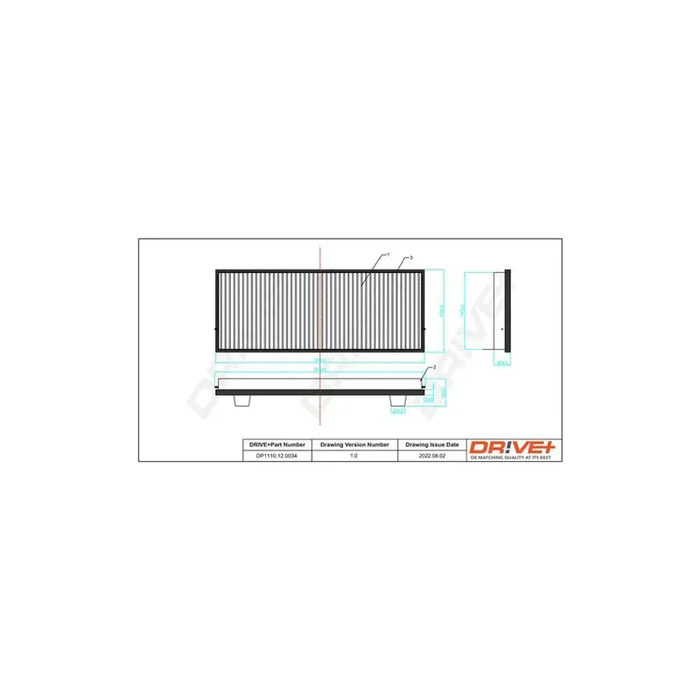Dr!Ve+ DP1110.12.0034 Pollen Filter For Renault Espace IV (Jk)