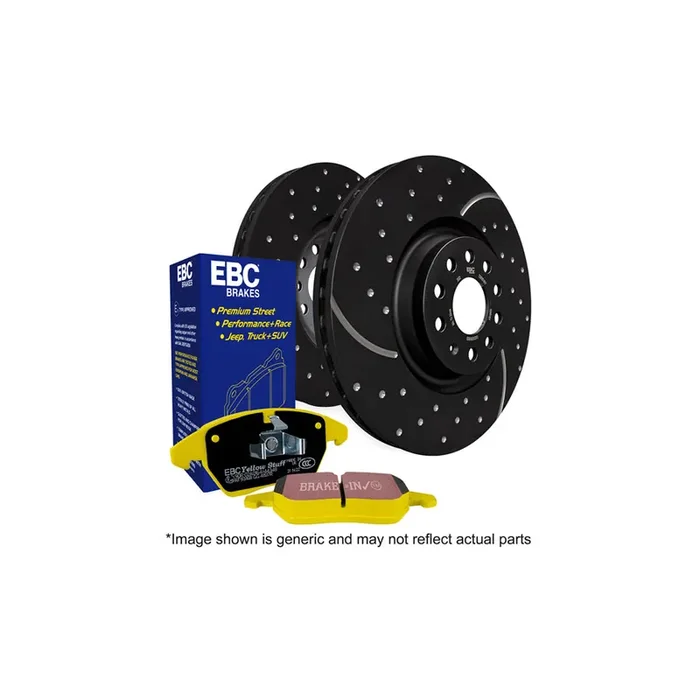 EBC PD13KR317 Nissan Almera Tino Yellowstuff Rear Brake Pad & GD Disc Kit – Girling/TRW Caliper