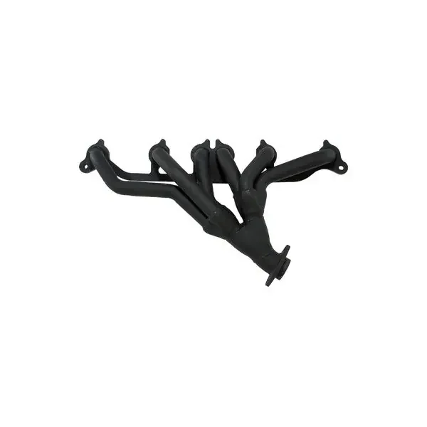 Exhaust Header Kit, Steel, Black 91-98 Jeep XJ/ZJ/YJ/TJ, 4.0L