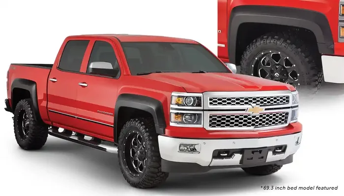 Extend-A-Fender Style 4-Piece Fender Flare Set 14-18 Silverado 1500, 15-19 2500 HD/3500 HD