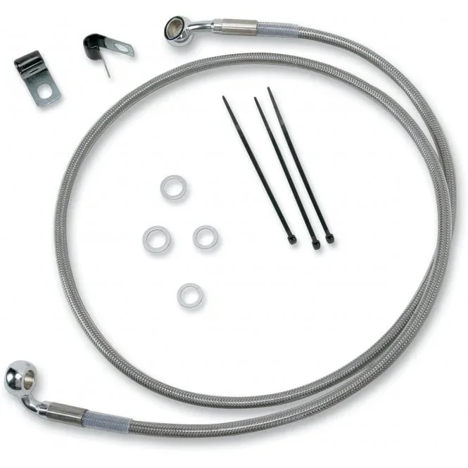 Extended Length Stainless Steel Brake Line Kit Softail