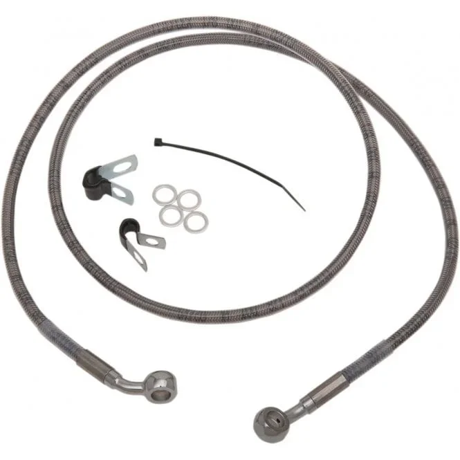 Extended Length Stainless Steel Brake Line Kit Sportster