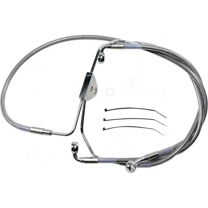 Extended Length Stainless Steel Brake Line Kit Touring