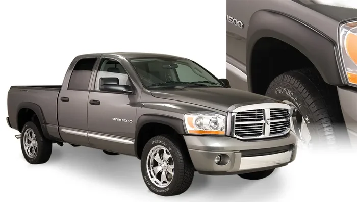 Factory Style 4-Piece Fender Flare Set 02-08 Dodge Ram 1500, 03-09 2500, 3500