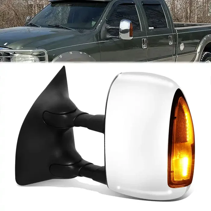 Factory Style Door Mirror (Driver Left) 03-05 Ford Excursion, 99-07 F250-F550 Super Duty
