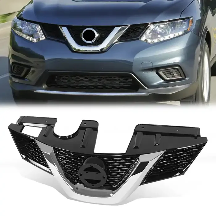 Factory Style Front Bumper Grille 14-15 Nissan Rogue
