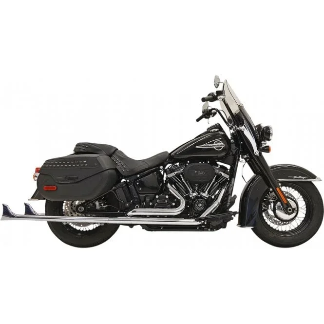 Fishtail True Dual Exhaust System Softail, Touring