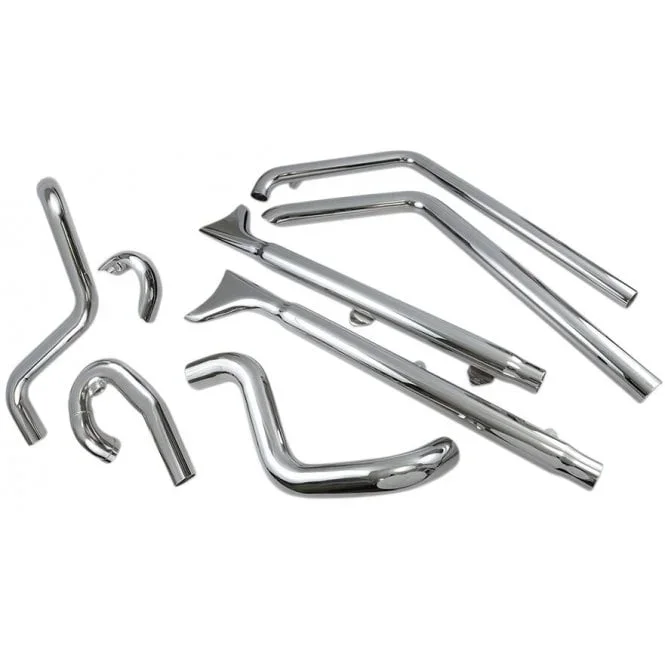 Fishtail True Dual Exhaust System Softail