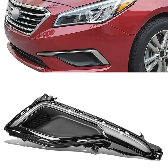 Front Driver Daytime Running Light Cover 15-17 Hyundai Sonata, Without Fog