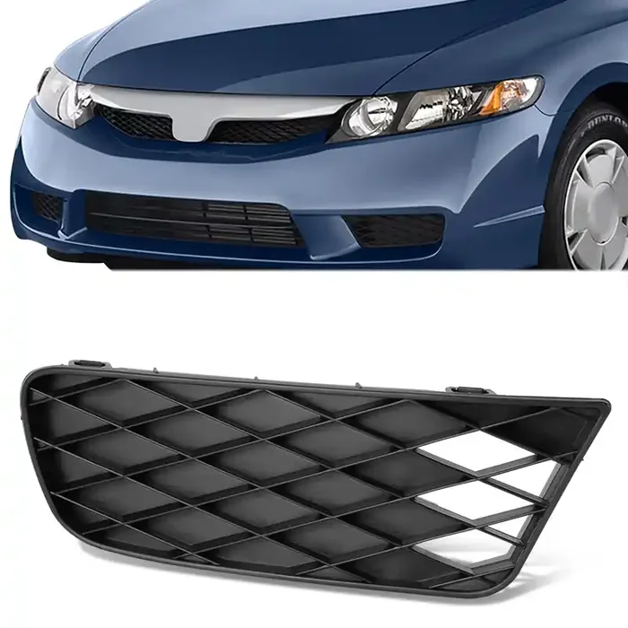 Front Passenger Side Fog Light Cover 09-11 Honda Civic, Without Fog