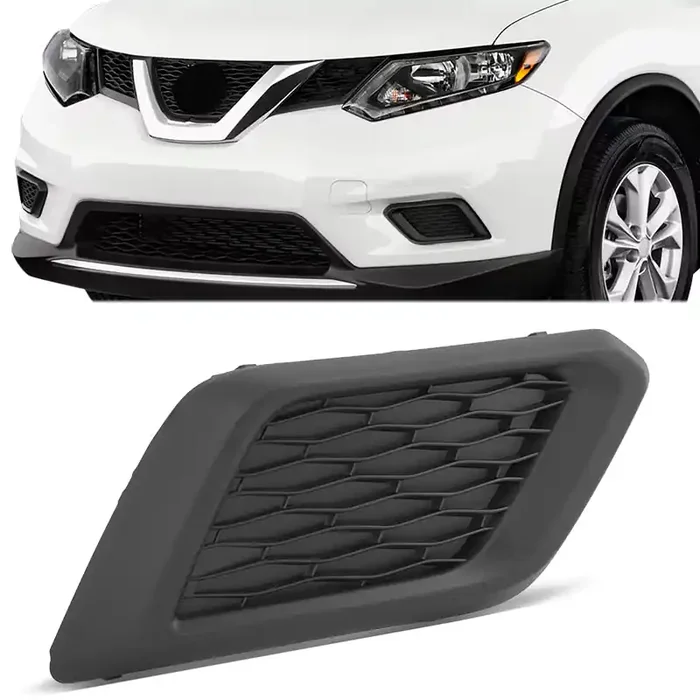 Front Passenger Side Fog Light Cover 14-16 Nissan Rogue, Without Fog