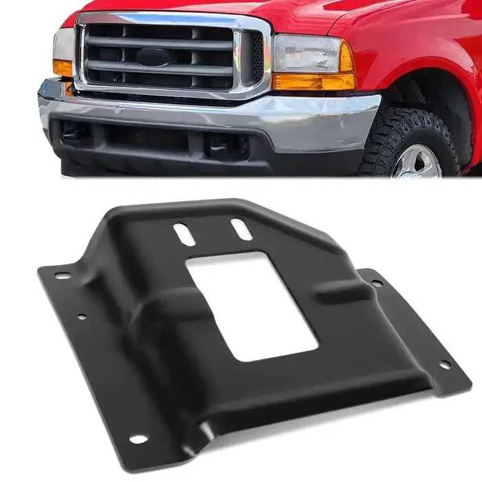 Front Right Side Bumper Mounting Plate 01-04 Ford F-250 F-350 Super Duty, Excursion