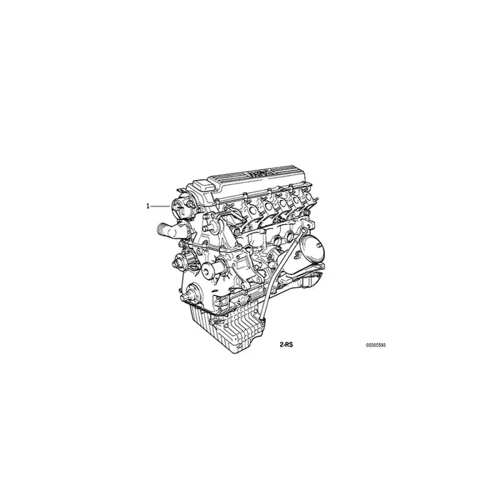 Genuine BMW 11002246422 E39 Exch. Short Engine 256T1 (Inc. 525td & 525tds)