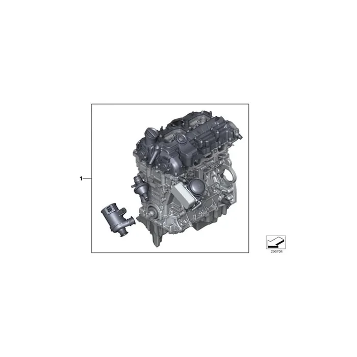 Genuine BMW 11002420317 F10 Short Engine N20B20B (Inc. 520i)