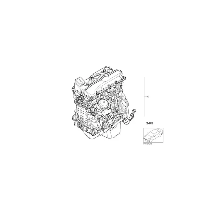 Genuine BMW 11002450323 E87 E90 Exch. Short Engine N43B20A (Inc. 116i 2.0, 318i & 118i)