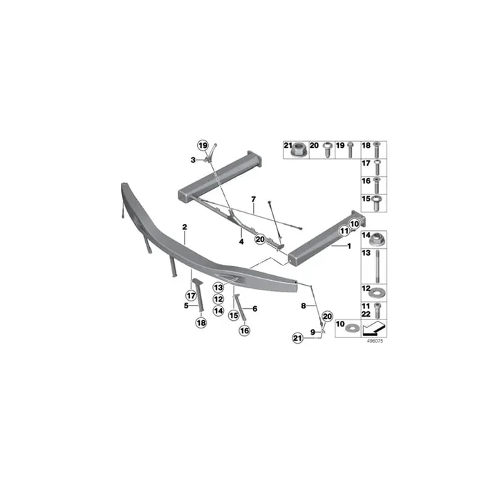 Genuine BMW 11004674340 Fillister-Head Screw M5X16 (Inc. M6 GT3)