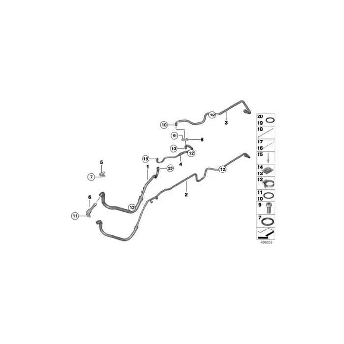 Genuine BMW 11007730177 O-Ring 11,1X1,78 80SH (Inc. M6 GT3)