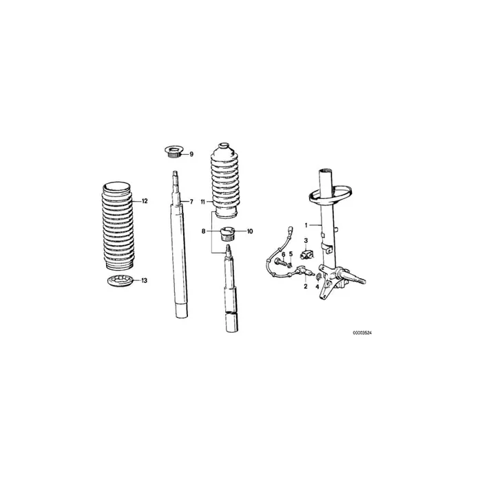 Genuine BMW 11007733096 E24 E28 E23 O-Ring 15X2 (Inc. 525i, 730 & 524td)