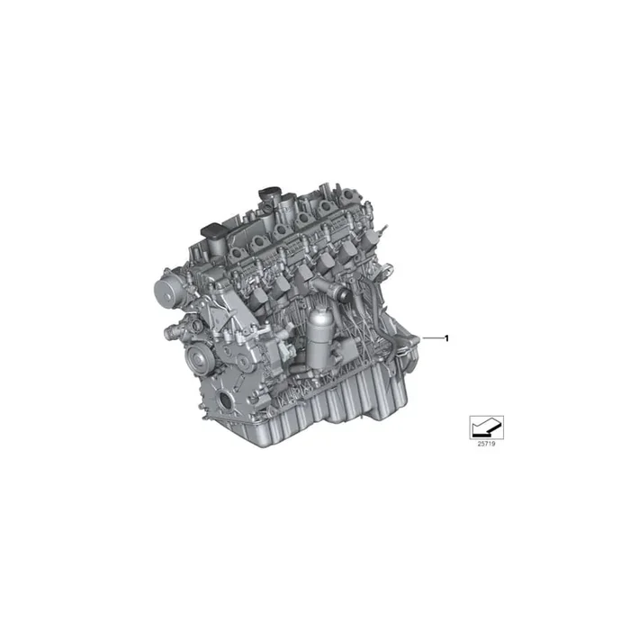 Genuine BMW 11007787032 E53 Exch. Short Engine 306D1 (Inc. X5)