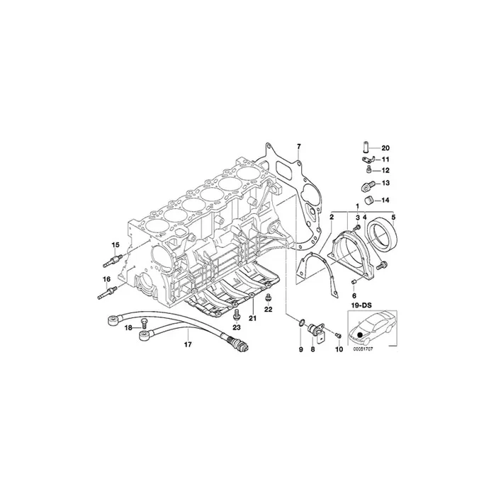 Genuine BMW 11110150905 E46 Gasket Set Engine Block Asbesto Free (Inc. 325Ci & 325i)