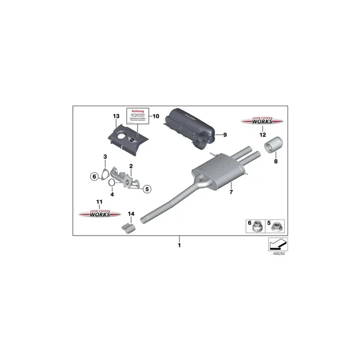 Genuine BMW 11122208028 R56 Tuningkit JCW US (Inc. Cooper S)