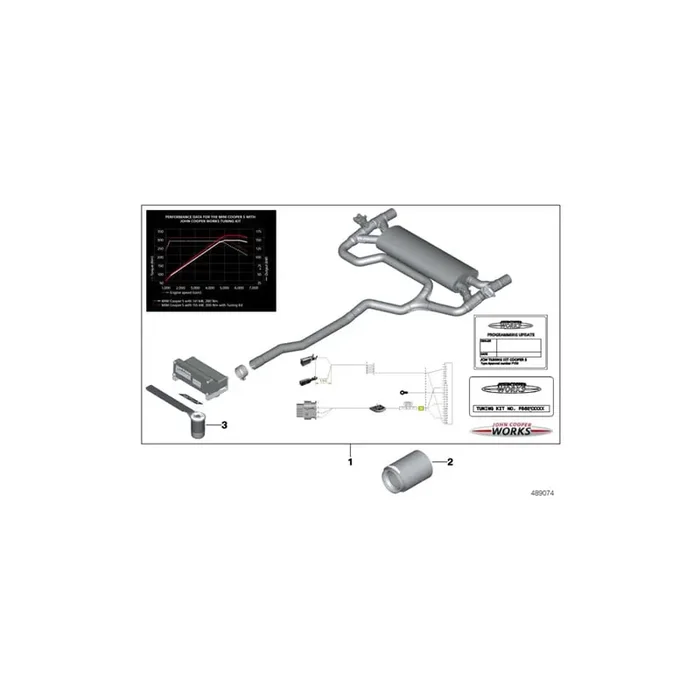 Genuine BMW 11122445893 Tuningkit JCW (Inc. Cooper S & Cooper S ALL4)