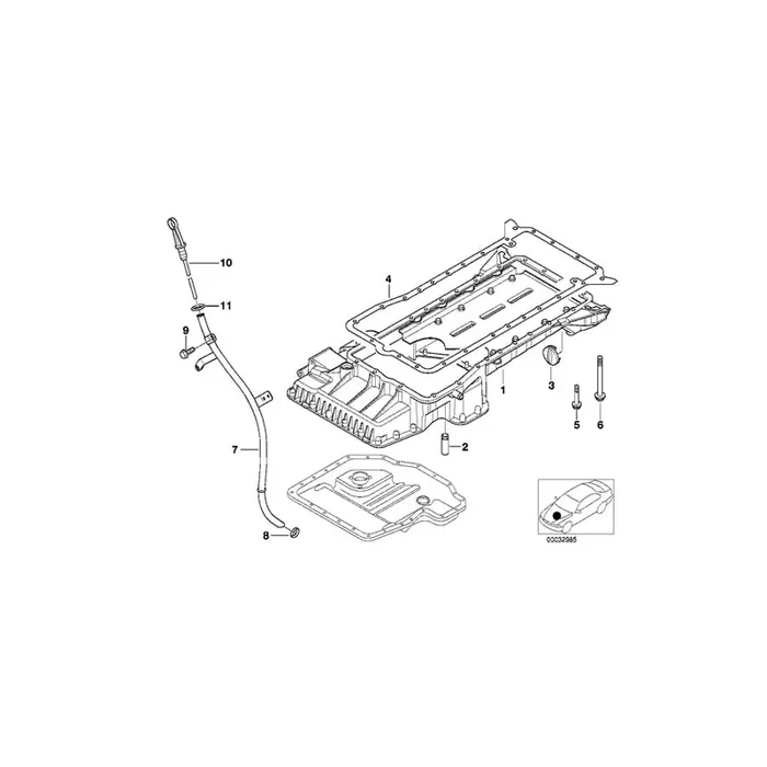 Genuine BMW 11130005324 E38 E65 Gasket Steel (Inc. 740d)