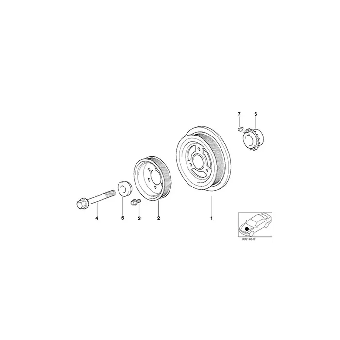 Genuine BMW 11231708816 E46 E36 Vibration Damper (Inc. 318i, 316i 1.9 & Z3 1.9)