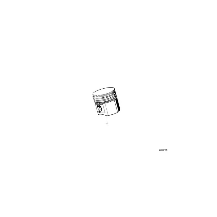 Genuine BMW 11251286437 E23 E28 E24 Mahle Piston 92,22mm(+0,25) (Inc. M535i, 635CSi & 535i)