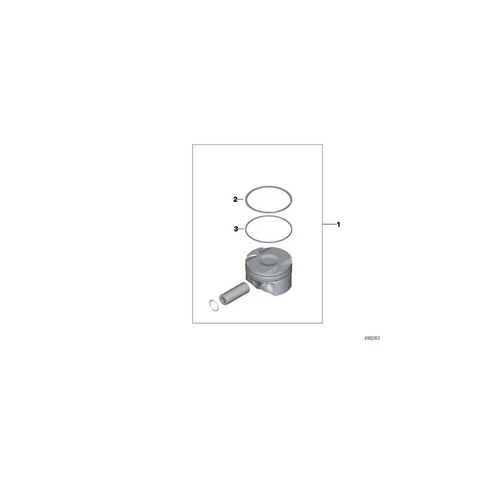 Genuine BMW 11251415884 Piston 90,47 S14/7 O.R (Inc. E36 318iS Class 2)