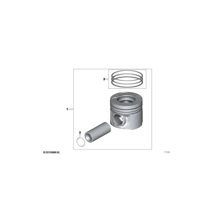 Genuine BMW 11257805806 E60 E90 E83 Repair Kit Piston Rings (Inc. X3 3.0sd, X5 35dX & 335d)
