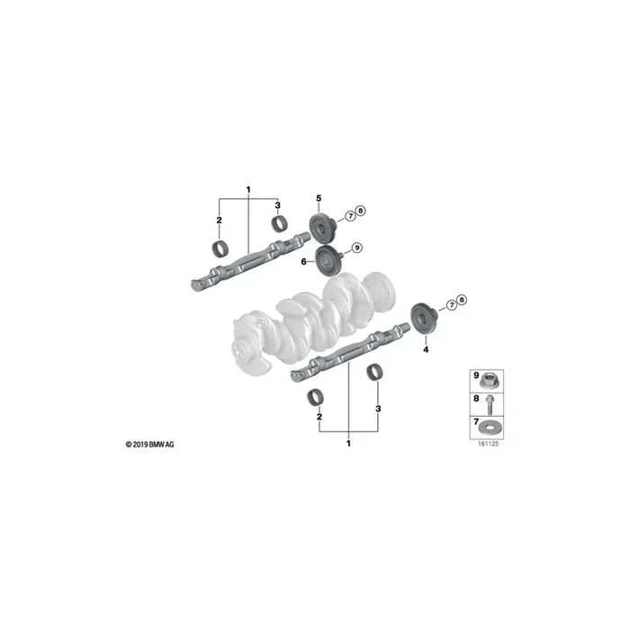 Genuine BMW 11278570971 F33 E60 G30 Needle Bearing D=30mm/37mm (Inc. X2 18dX, X2 16d & 320xd)
