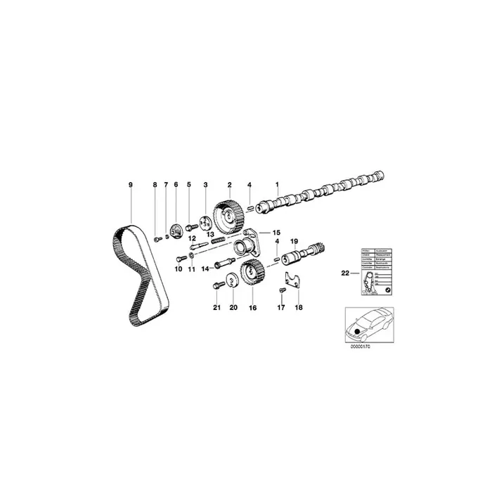 Genuine BMW 11311276855 E28 E12 E21 Adapter (Inc. 520i, 320i & 520)