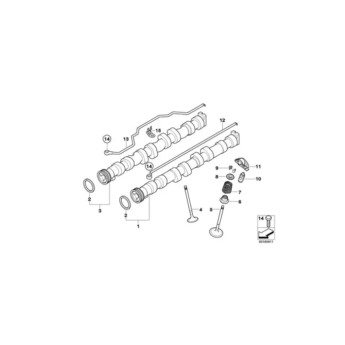 Genuine BMW 11317567238 E92 E91 Inlet Camshaft (Inc. 318i, 118i & 116i 1.6)