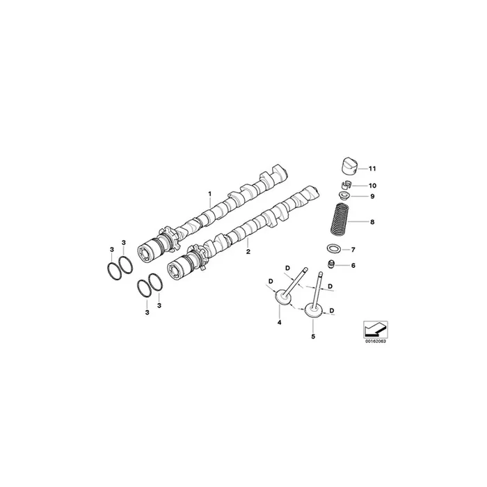 Genuine BMW 11317838187 E92 E93 Inlet Camshaft Zyl.1-4 (Inc. M3)