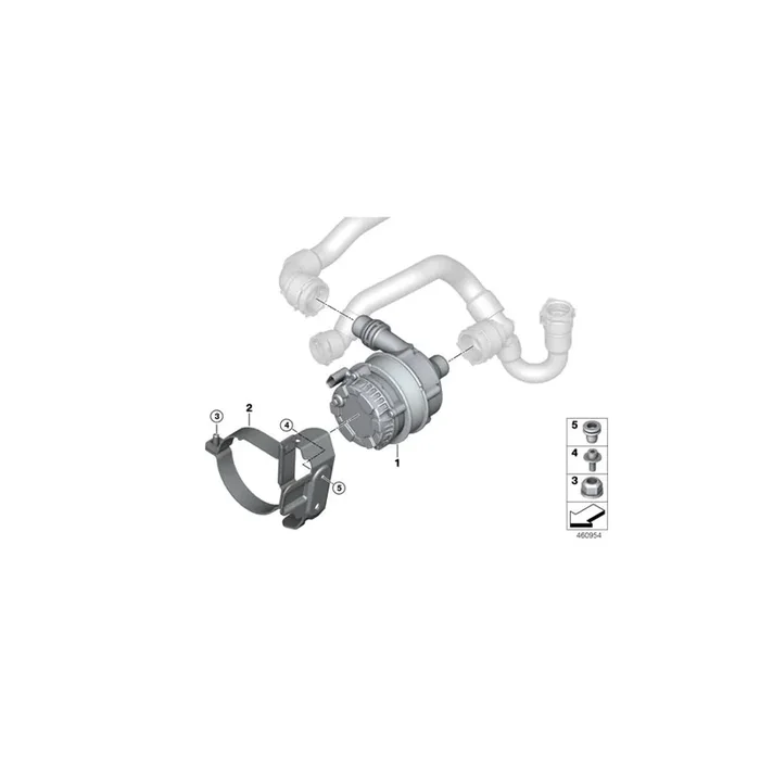 Genuine BMW 11518663637 G32 F23 F22 Bracket For Electric Water Pump (Inc. 430i, M240iX & 120i)